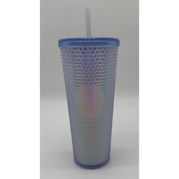 Starbucks Studded Mermaid Light Blue Cold Cup Tumbler 24oz 11134069 New - Picture 3 of 7